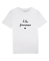 Un Rêve Français T-Shirt „A la française“ aus Bio-Baumwolle Weiß