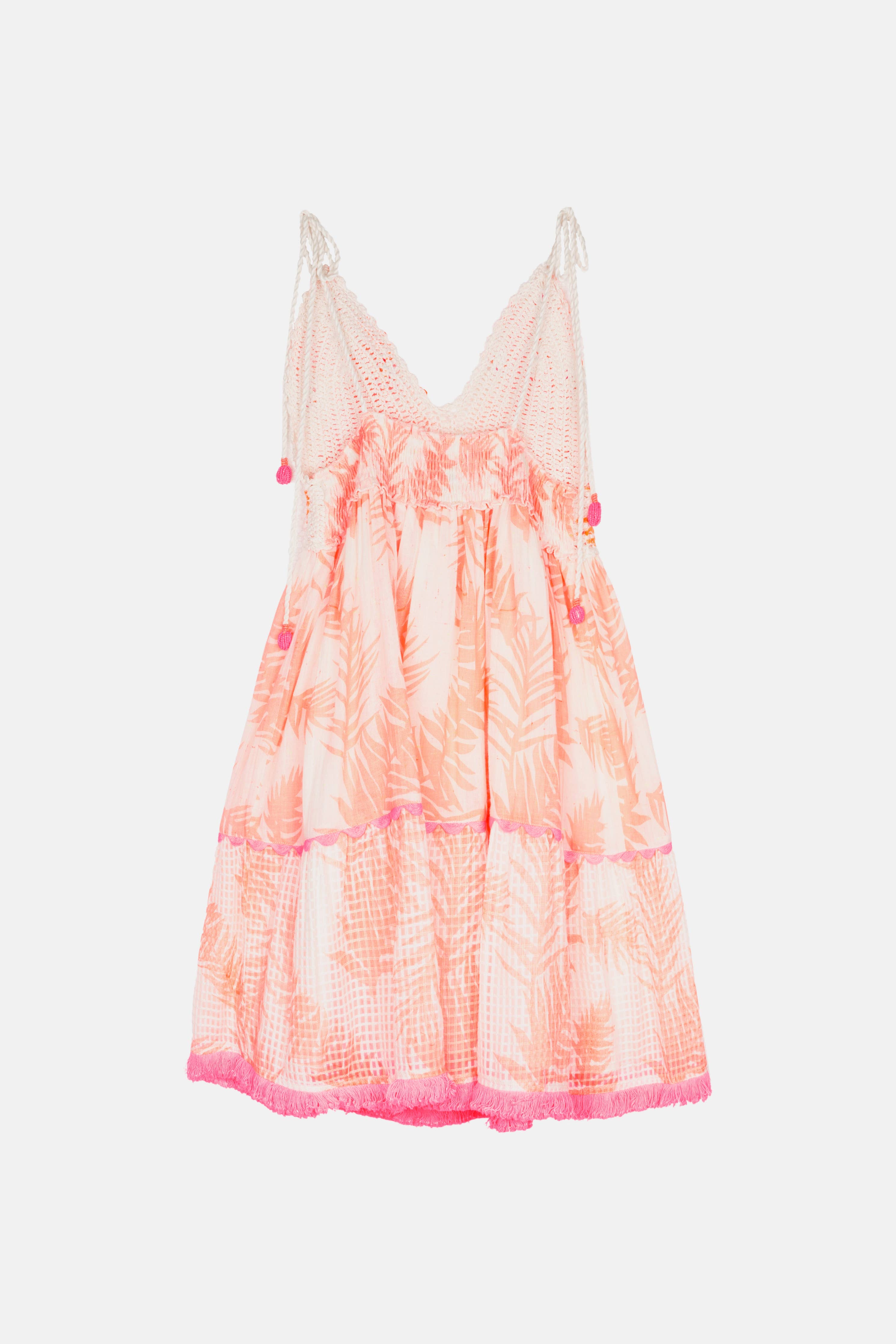 Kleid "Nilo" - Häkeloberteil - 100% Baumwolle