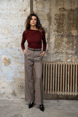 Top aus feinem Mesh H240A: Taupe / 3 S/M 3 M/L