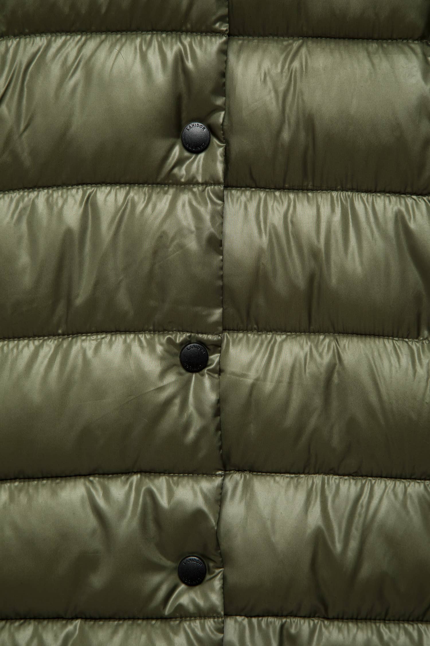 Lanidor - Steppweste mit Kapuze - Olivegrün