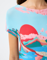 Leo & Ugo T-Shirt mit Print - figurbetont & farbenfroh