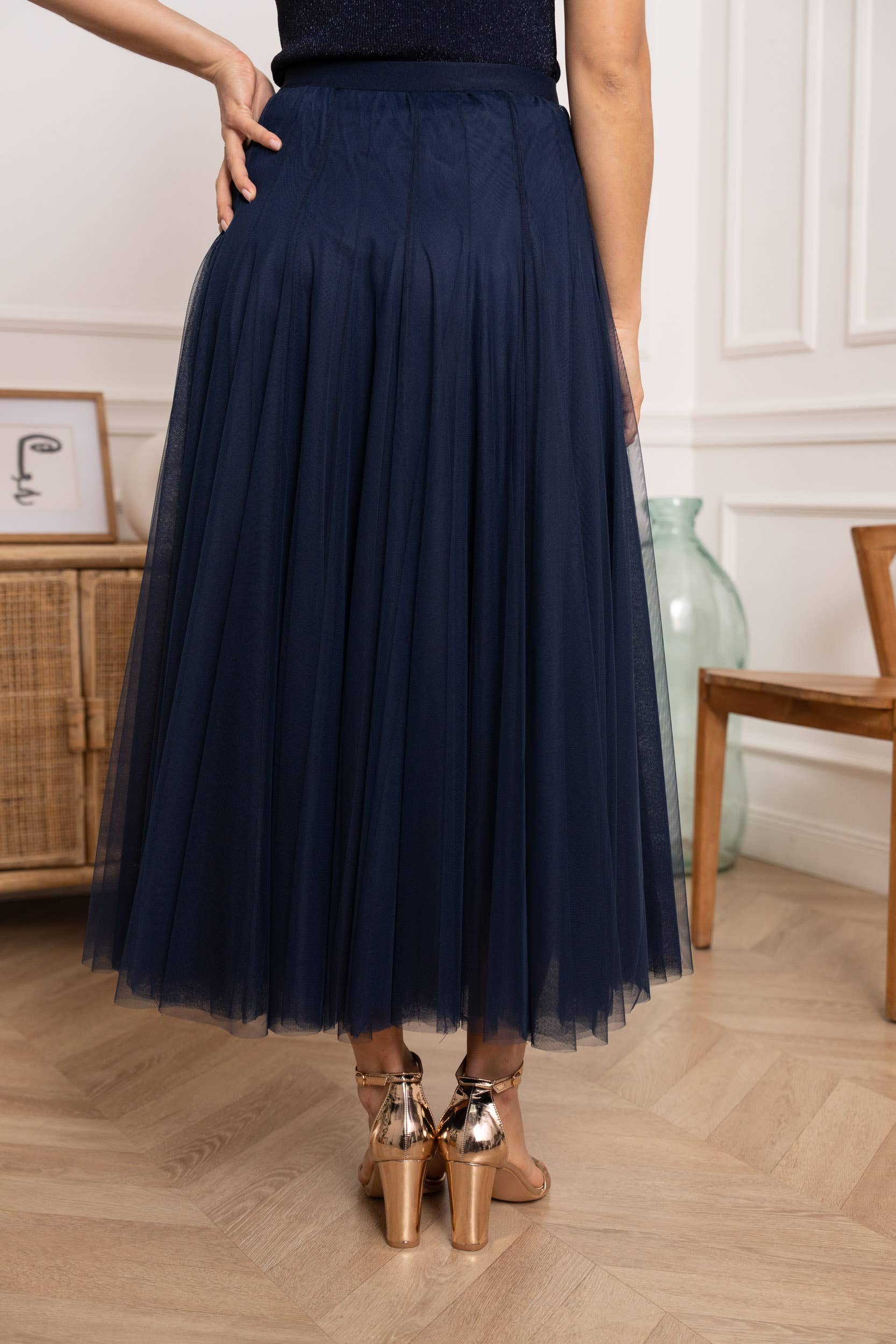 Choklate Paris Amber Tüllrock Slim Fit Marine Blau