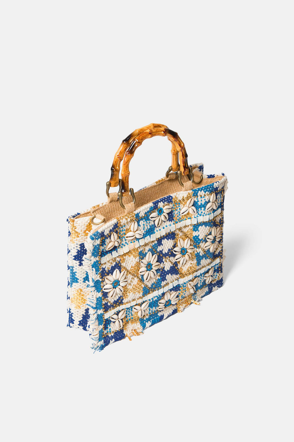Lanidor Tasche mit Kaurimuscheln - Ethno-Chic