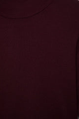 Lanidor - Feinstrick Pullover Turtle-Neck Bordeaux - Kurzarm