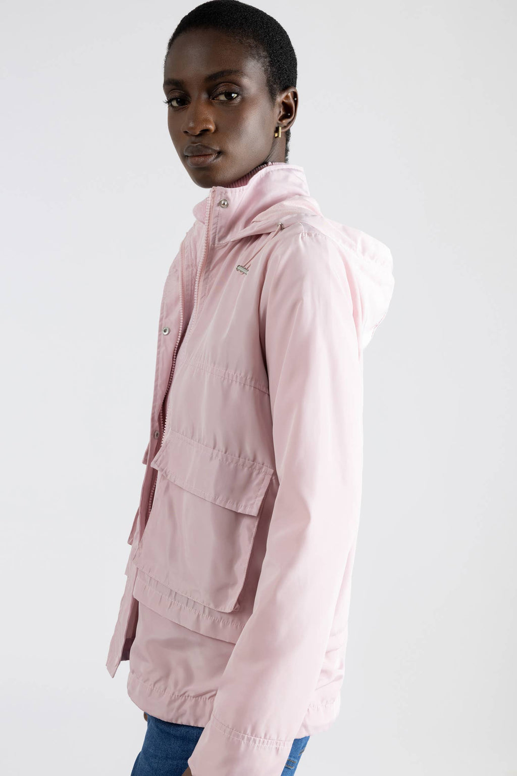 Lanidor Damen-Parka Rosa - Leichte Übergangsjacke mit Kapuze & Taschen