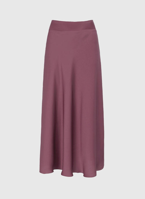 An´ge Paris Midi-Rock "Janiala" aus Satin Rosa