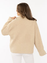 Zwillingsherz Jacke - Teddyfell - "City Life" - Beige