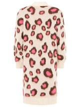 Zwillingsherz Kuschel-Cardigan "Soft Leo" mit pinkfarbenen Akzenten