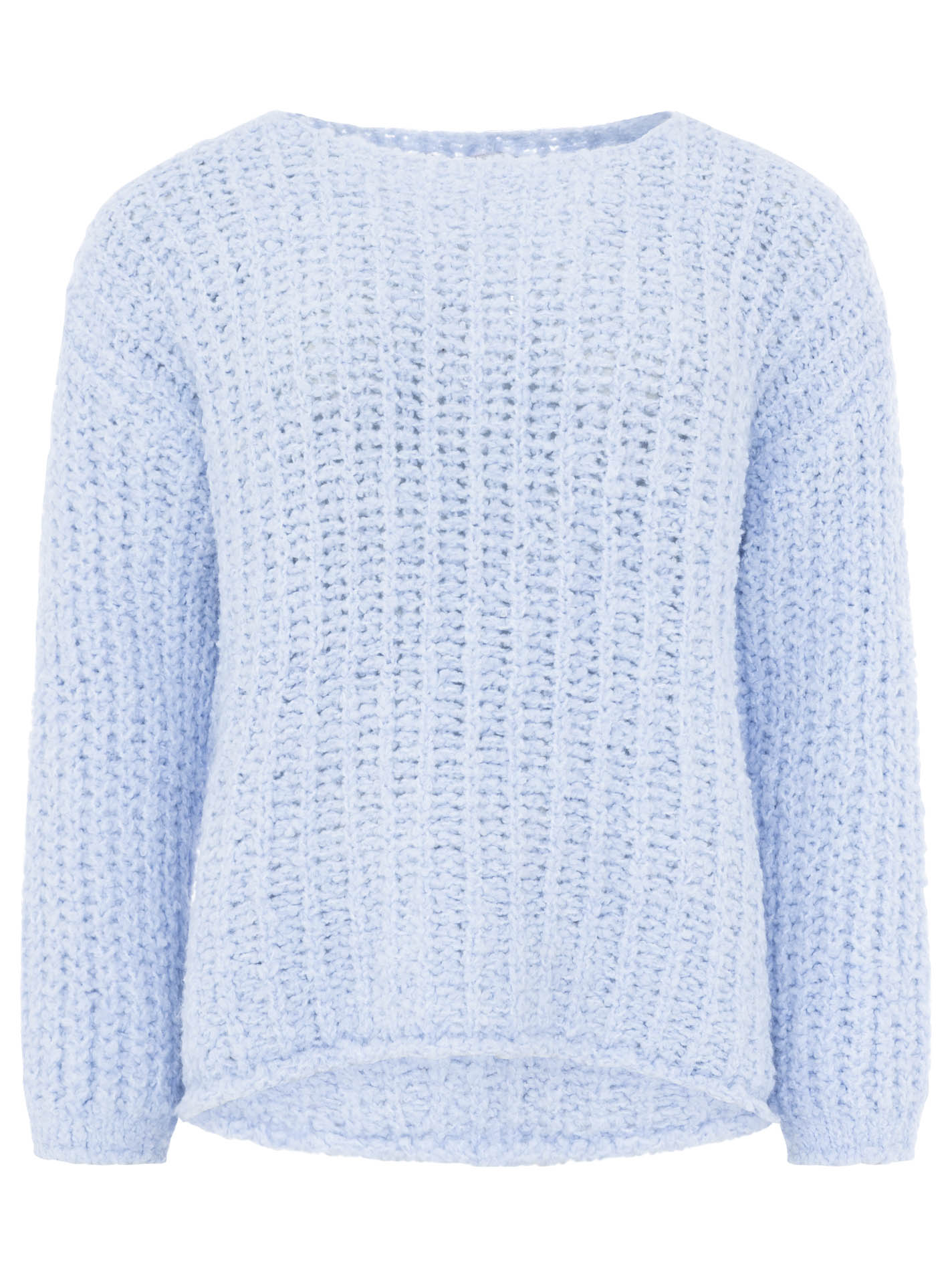 Zwillingsherz - Oversize Pullover Soft Knit in Hellblau - Kuschelig weich