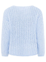 Zwillingsherz - Oversize Pullover Soft Knit in Hellblau - Kuschelig weich