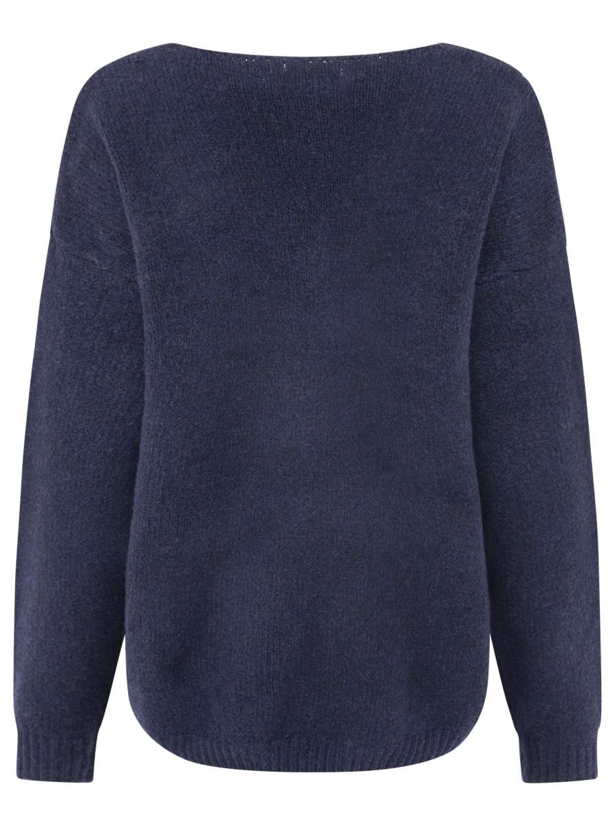 Zwillingsherz Kuschelpullover "Herz" - Navy mit rotem Herz