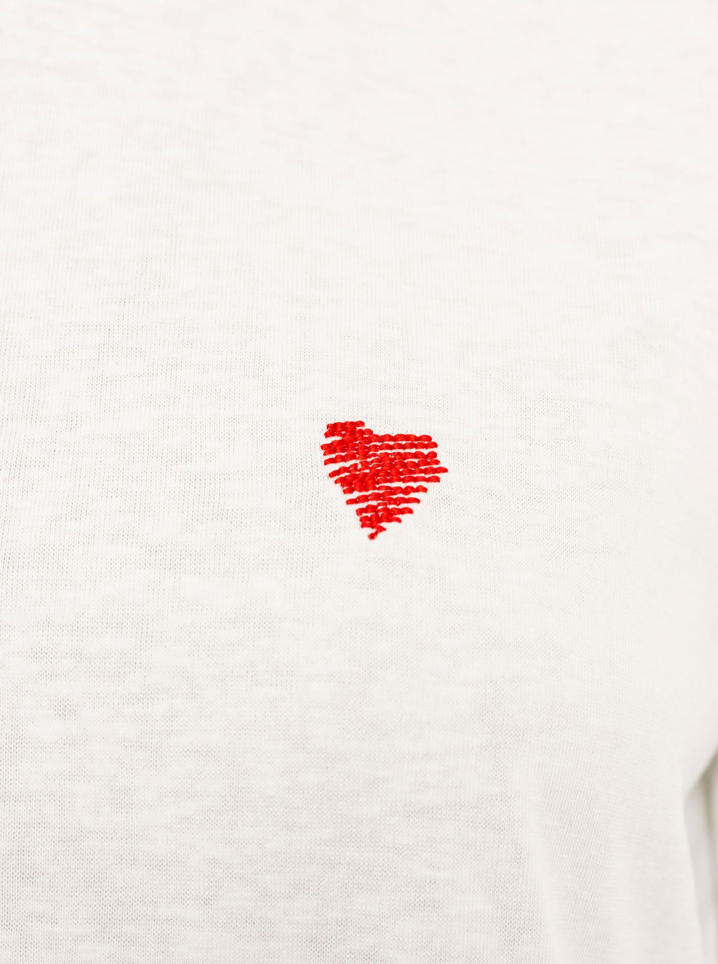 Zwillingsherz T-Shirt "Herz" - Weiß