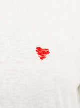 Zwillingsherz T-Shirt "Herz" - Weiß