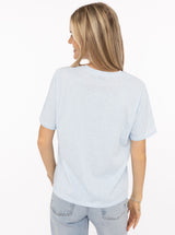 Zwillingsherz T-Shirt "Herz" - Hellblau