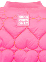 Zwillingsherz - Bomberjacke "Be Happy" in Pink