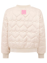 Zwillingsherz - Bomberjacke "Be Happy" in Beige