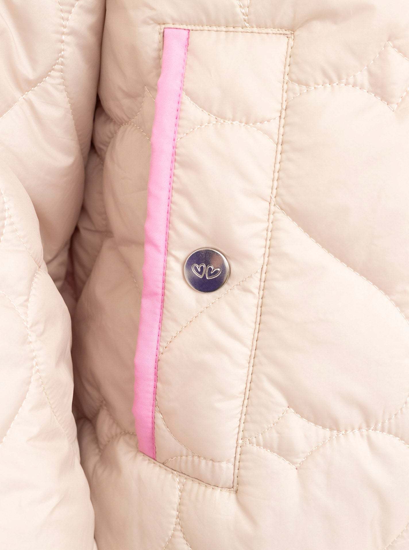 Zwillingsherz - Bomberjacke "Be Happy" in Beige