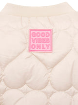 Zwillingsherz - Bomberjacke "Be Happy" in Beige