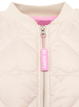 Zwillingsherz - Bomberjacke "Be Happy" in Beige