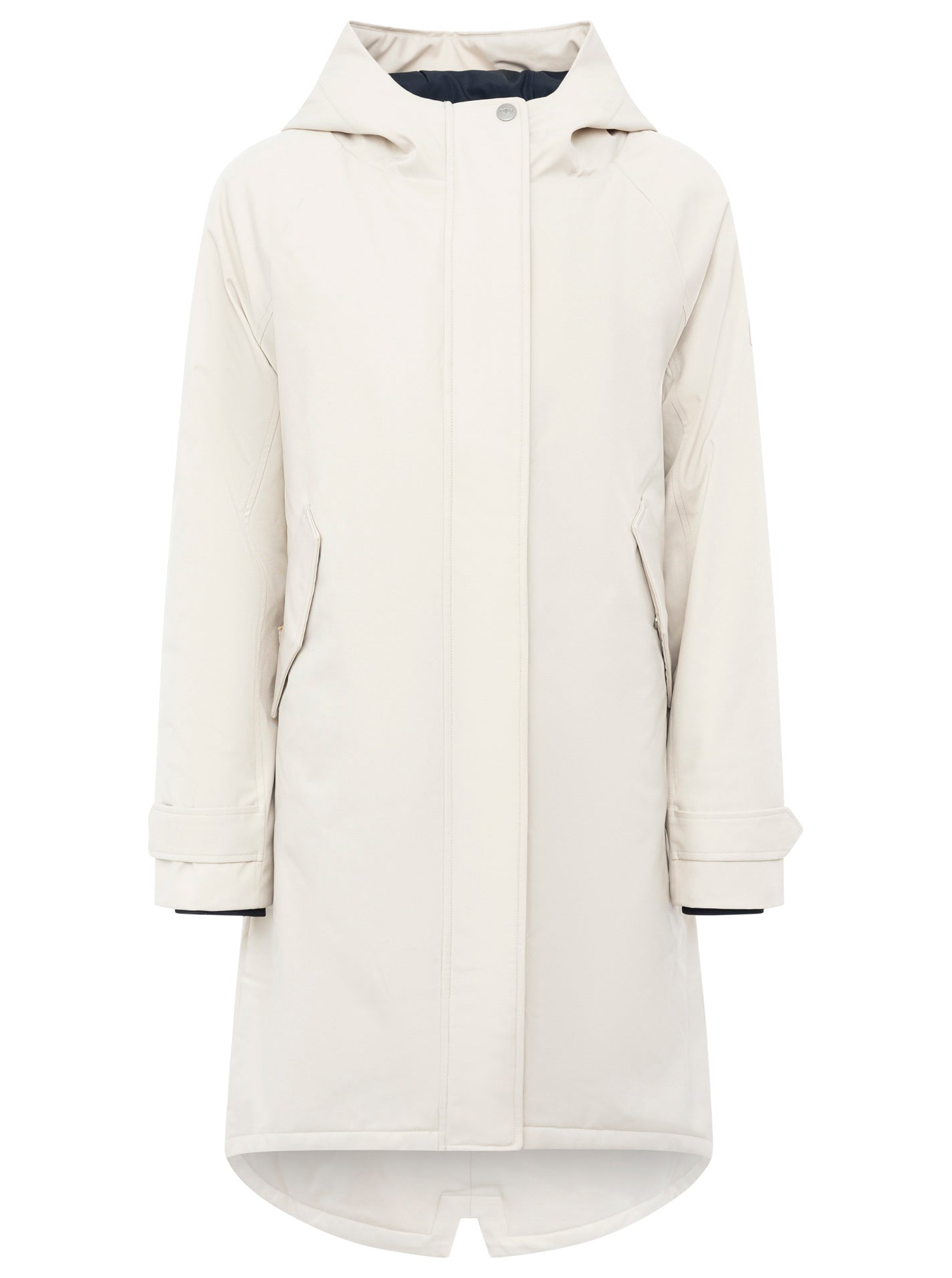 Zwillingsherz Parka "Keep Smiling" - Frühjahrs-Parka mit Kapuze in Beige