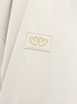Zwillingsherz Parka "Keep Smiling" - Frühjahrs-Parka mit Kapuze in Beige