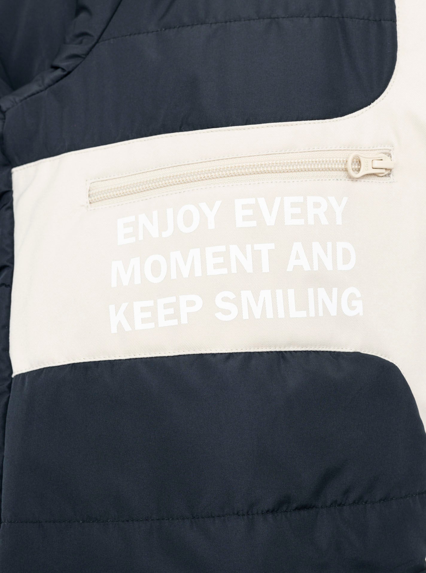 Zwillingsherz Parka "Keep Smiling" - Frühjahrs-Parka mit Kapuze in Beige