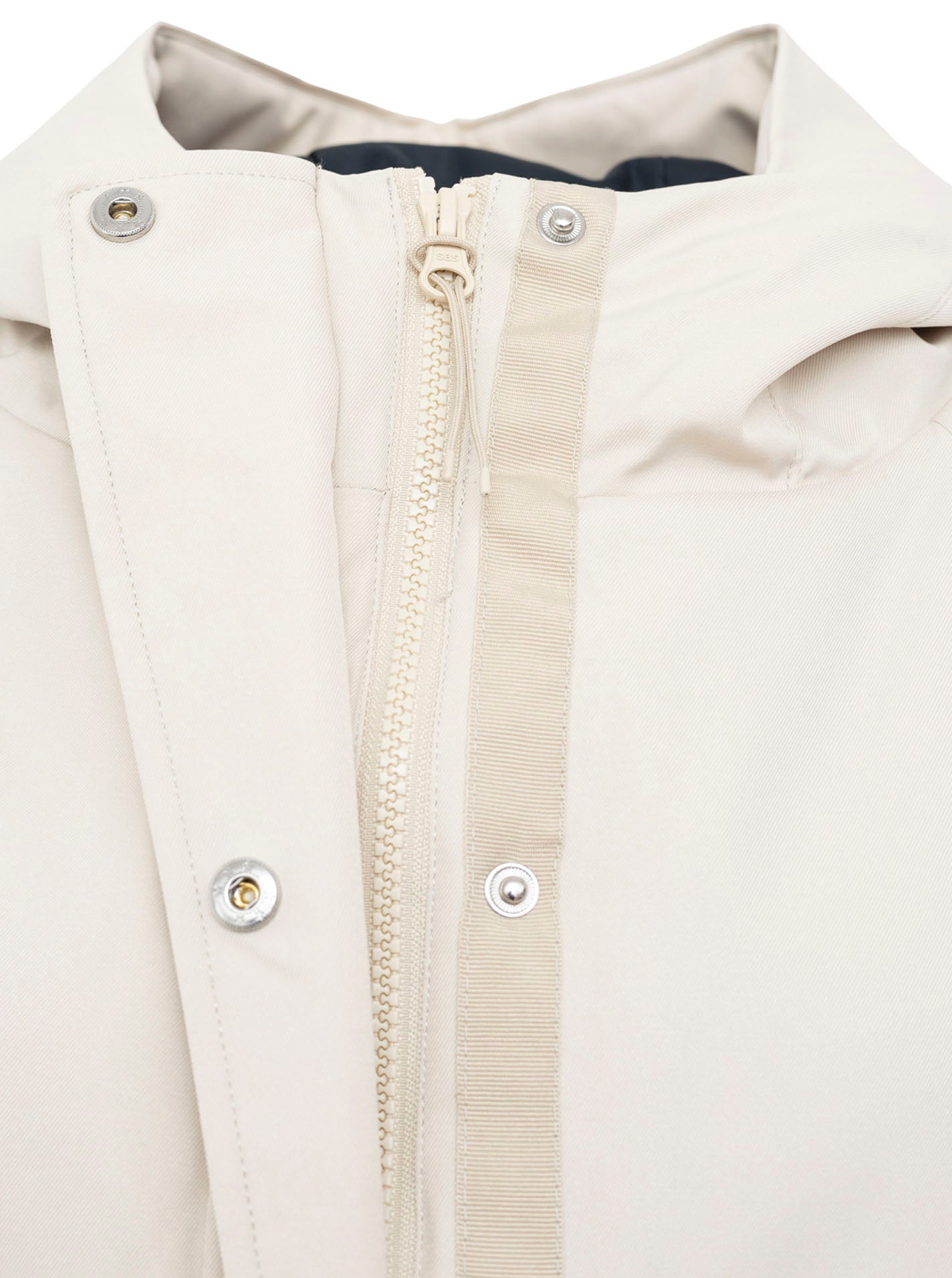 Zwillingsherz Parka "Keep Smiling" - Frühjahrs-Parka mit Kapuze in Beige