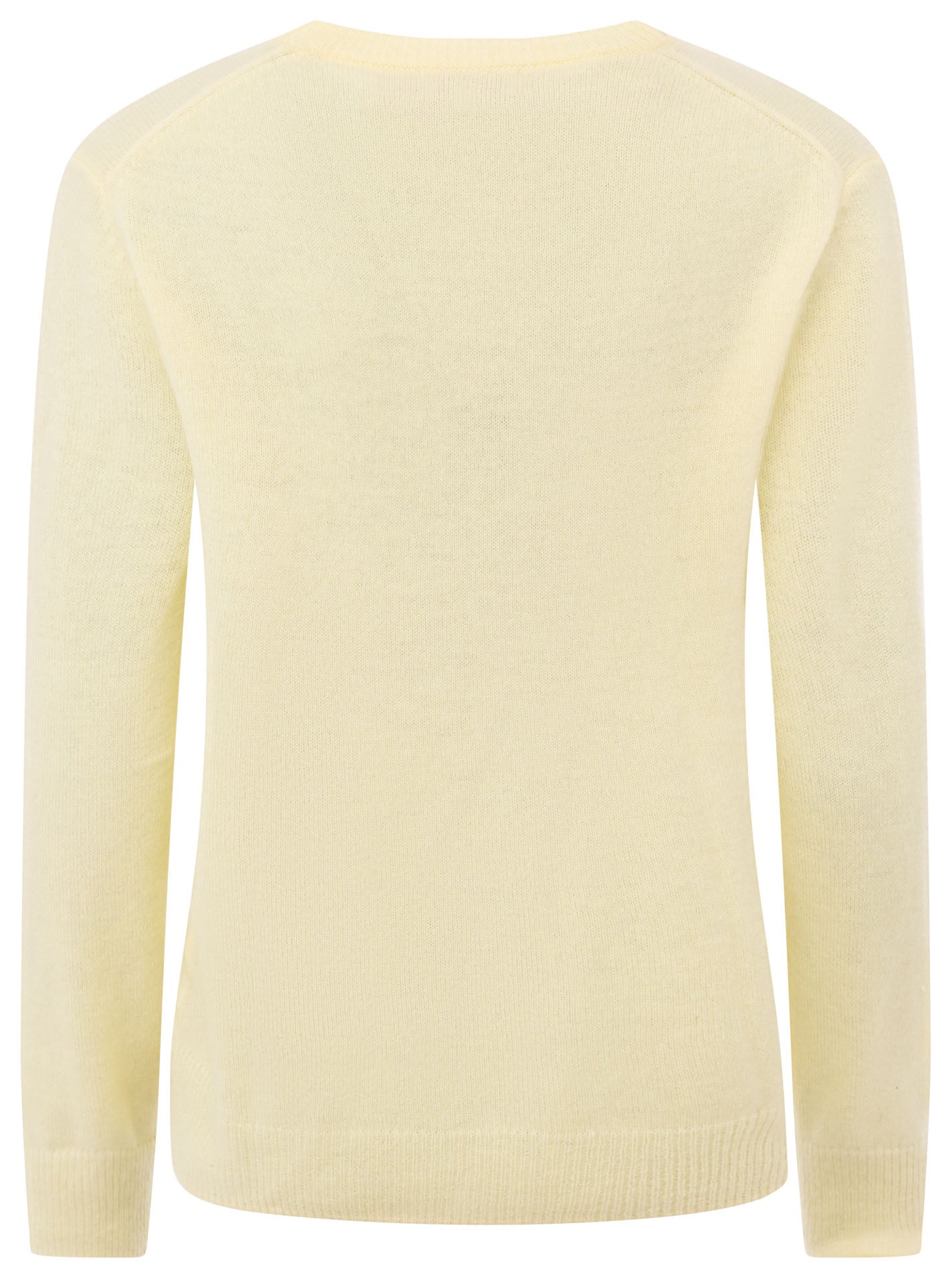 Zwillingsherz 100% Kaschmir Pullover "Herzi" - Hell-Gelb