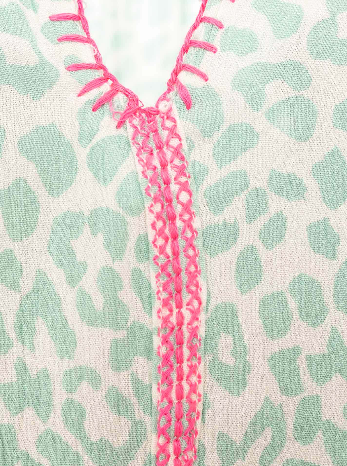 Zwillingsherz Bluse Wilder Leo - Salbei