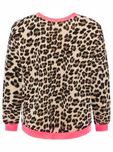 Zwillingsherz Sweat Pullover  Leo Neon Pink Oversized