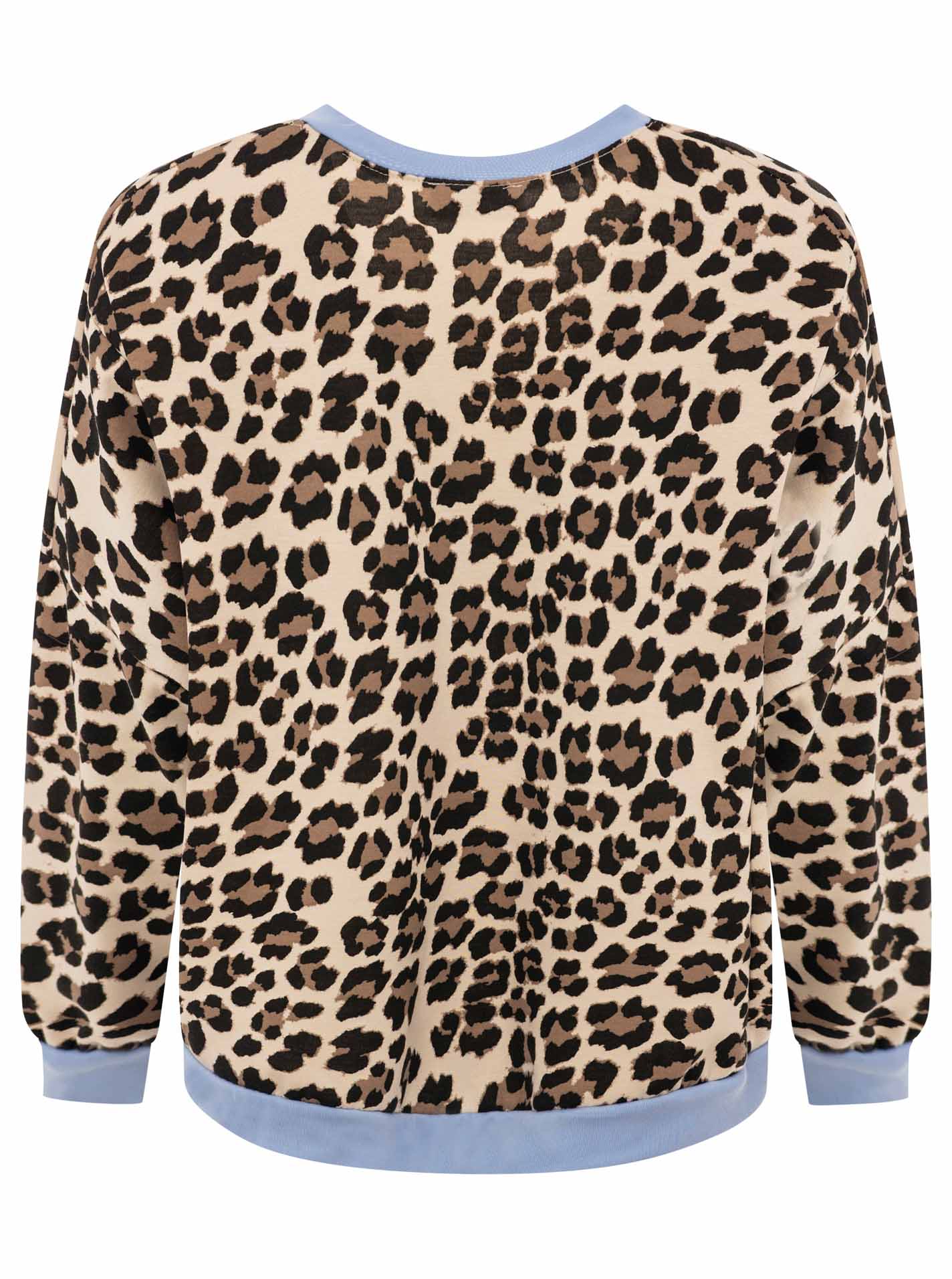 Zwillingsherz Sweat Pullover Leo Hellblau - Viskosemix