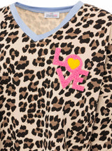 Zwillingsherz Sweat Pullover Leo Hellblau - Viskosemix