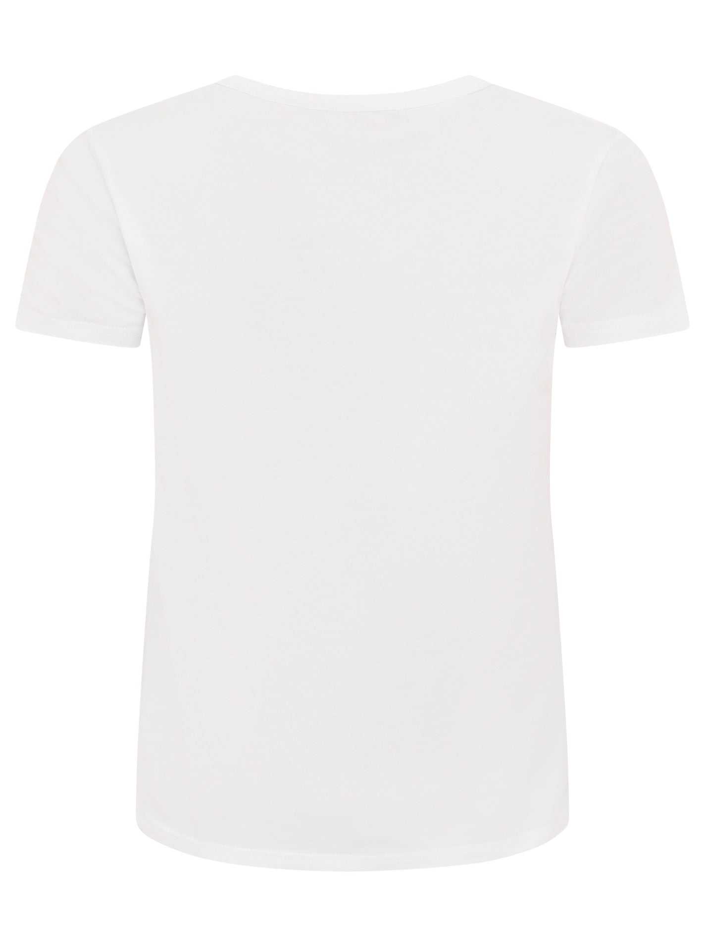 Zwillingsherz T-Shirt aus Baumwolle "Easy" Weiß
