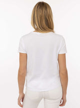 Zwillingsherz T-Shirt aus Baumwolle "Easy" Weiß