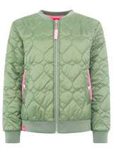 Zwillingsherz - Bomberjacke "Be Happy" in Khaki