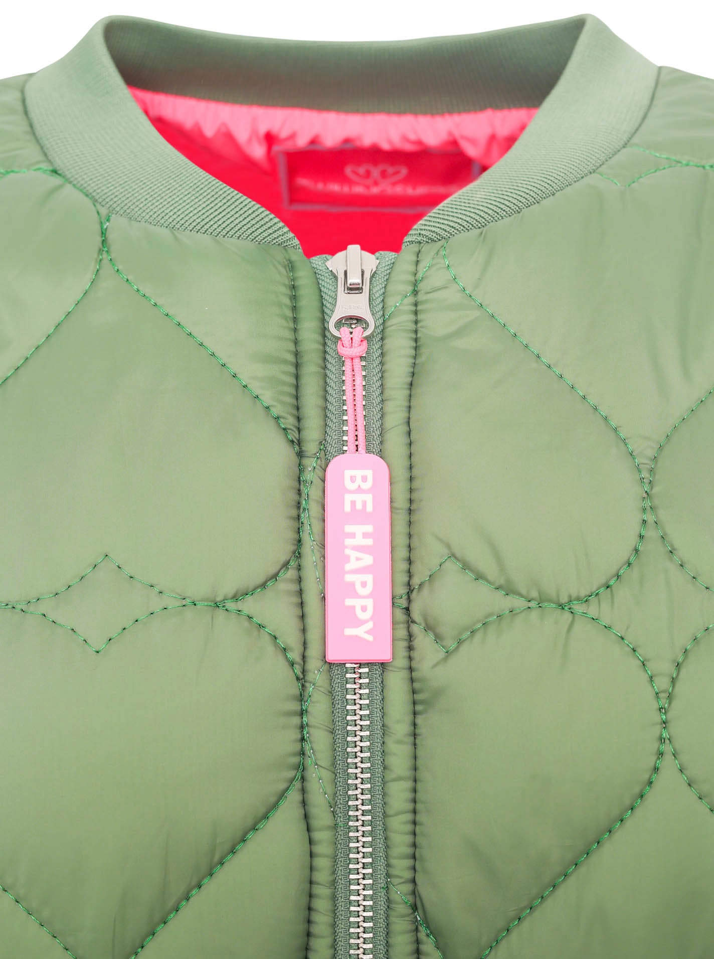 Zwillingsherz - Bomberjacke "Be Happy" in Khaki