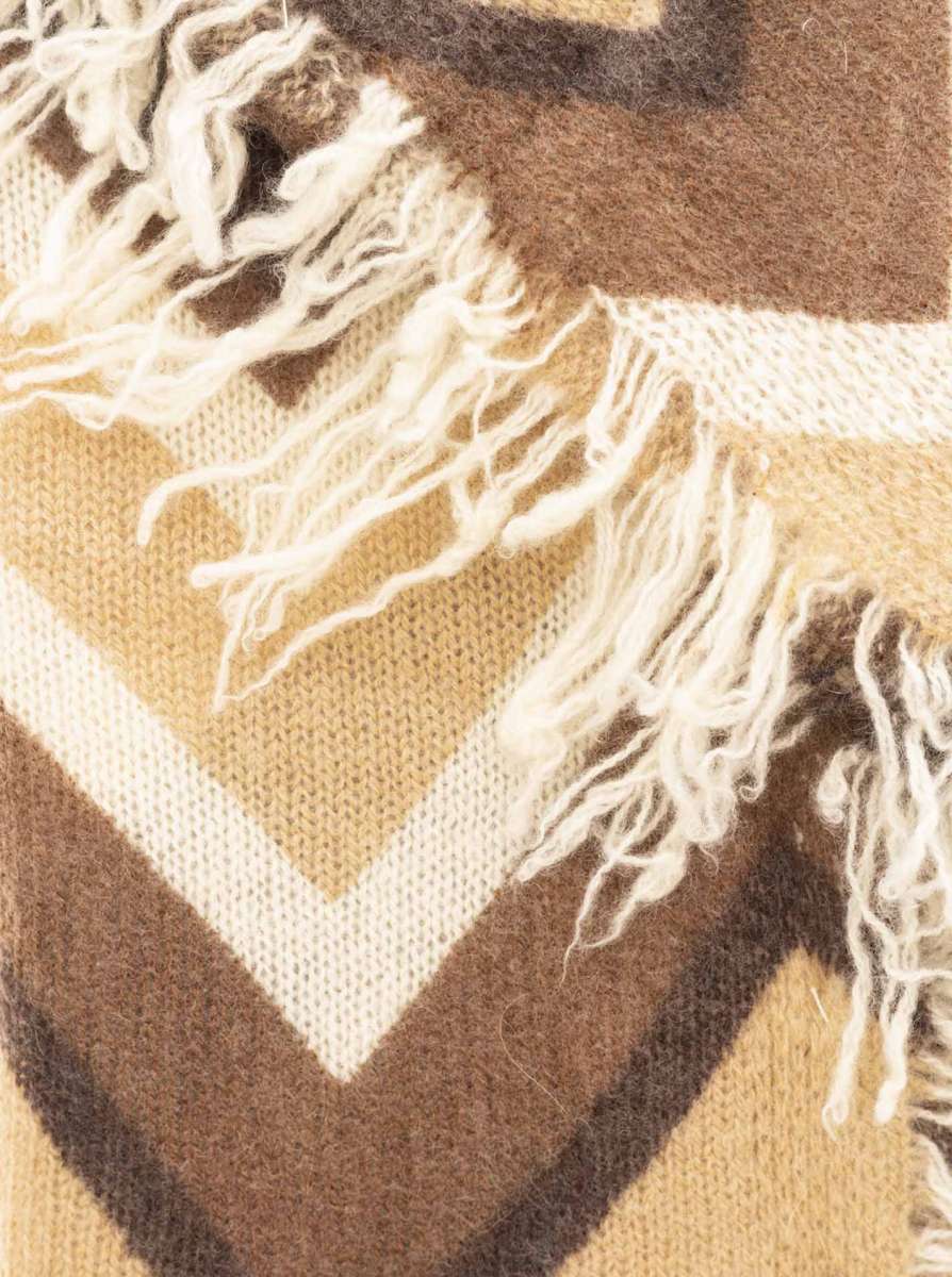 Zwillingsherz XXL - Schal - 100% Kaschmir Beige - Braun
