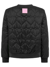 Zwillingsherz - Schwarze Bomberjacke "Be Happy"