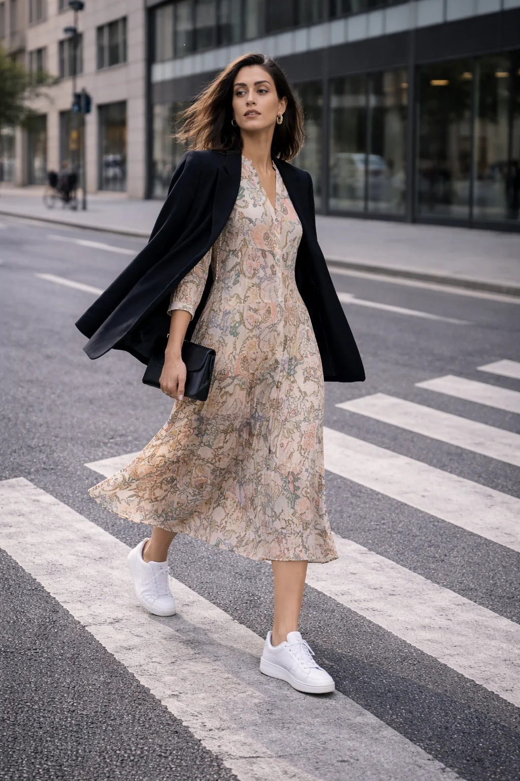 Choklate Paris Sienna Sommerkleid in Midi-Länge - Rose