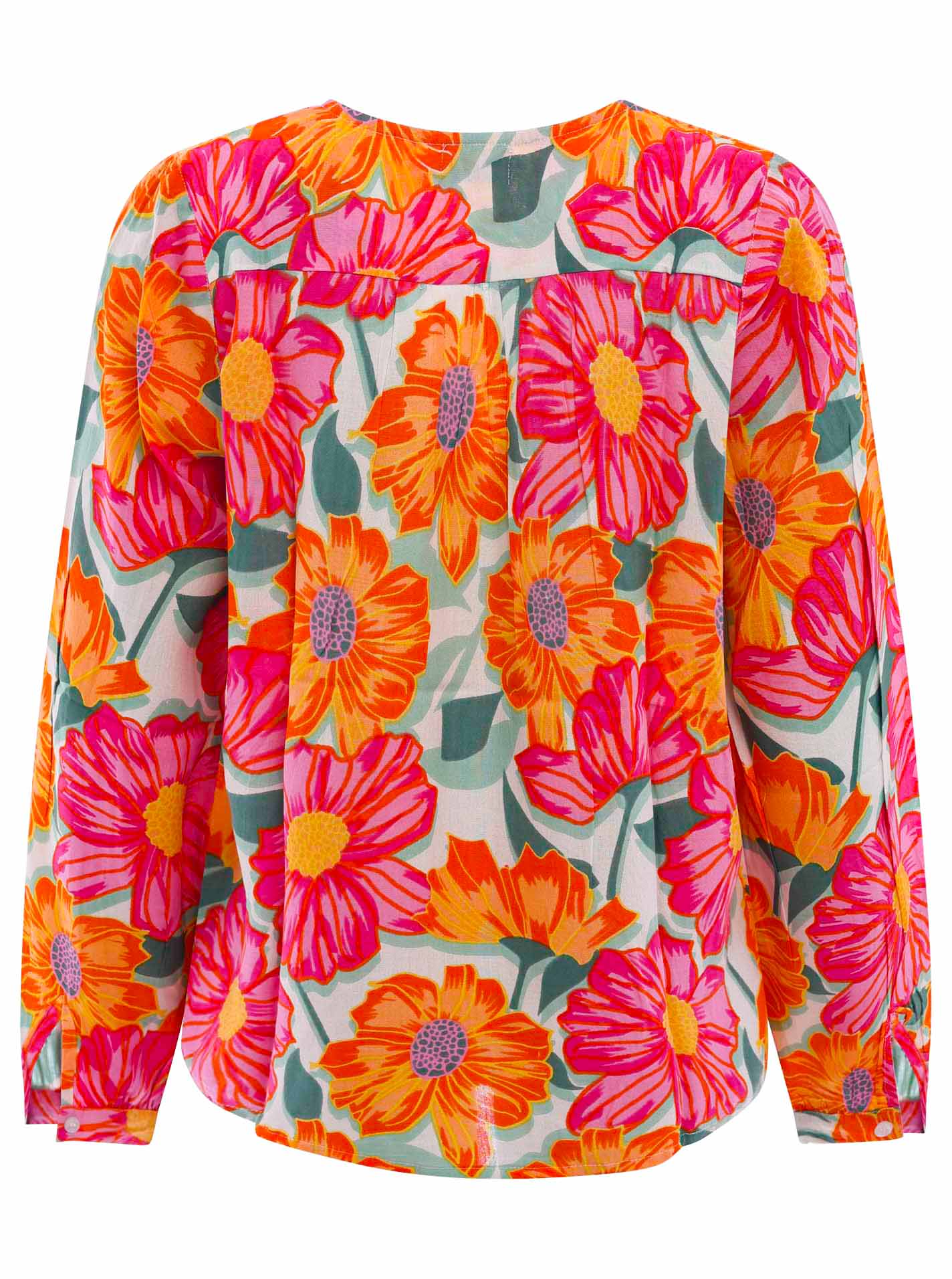 Zwillingsherz Bluse "Paula" - Bunte Blütenpracht aus 100% Viskose