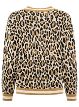 Zwillingsherz Cardigan "Leo & Streifen" Schwarz-Beige