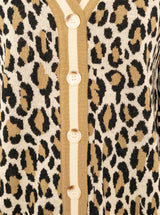 Zwillingsherz Cardigan "Leo & Streifen" Schwarz-Beige