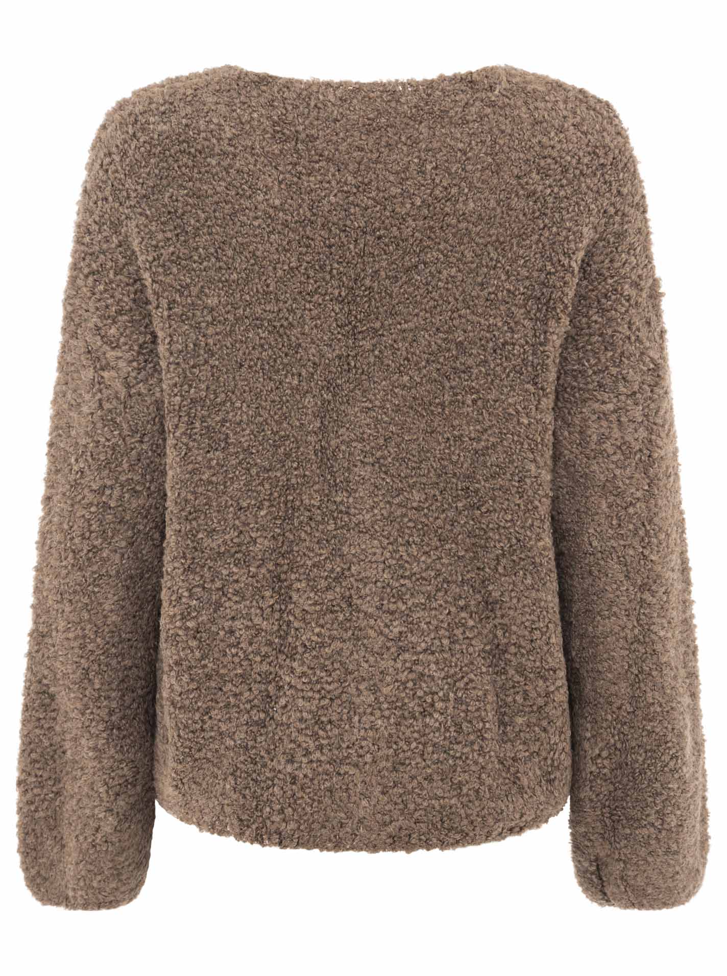 Zwillingsherz - Kuschel-Cardigan  - Braun