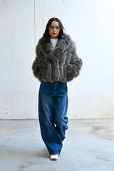 MYASTREET - Jacke aus Kunstfell mit modernem Schnitt