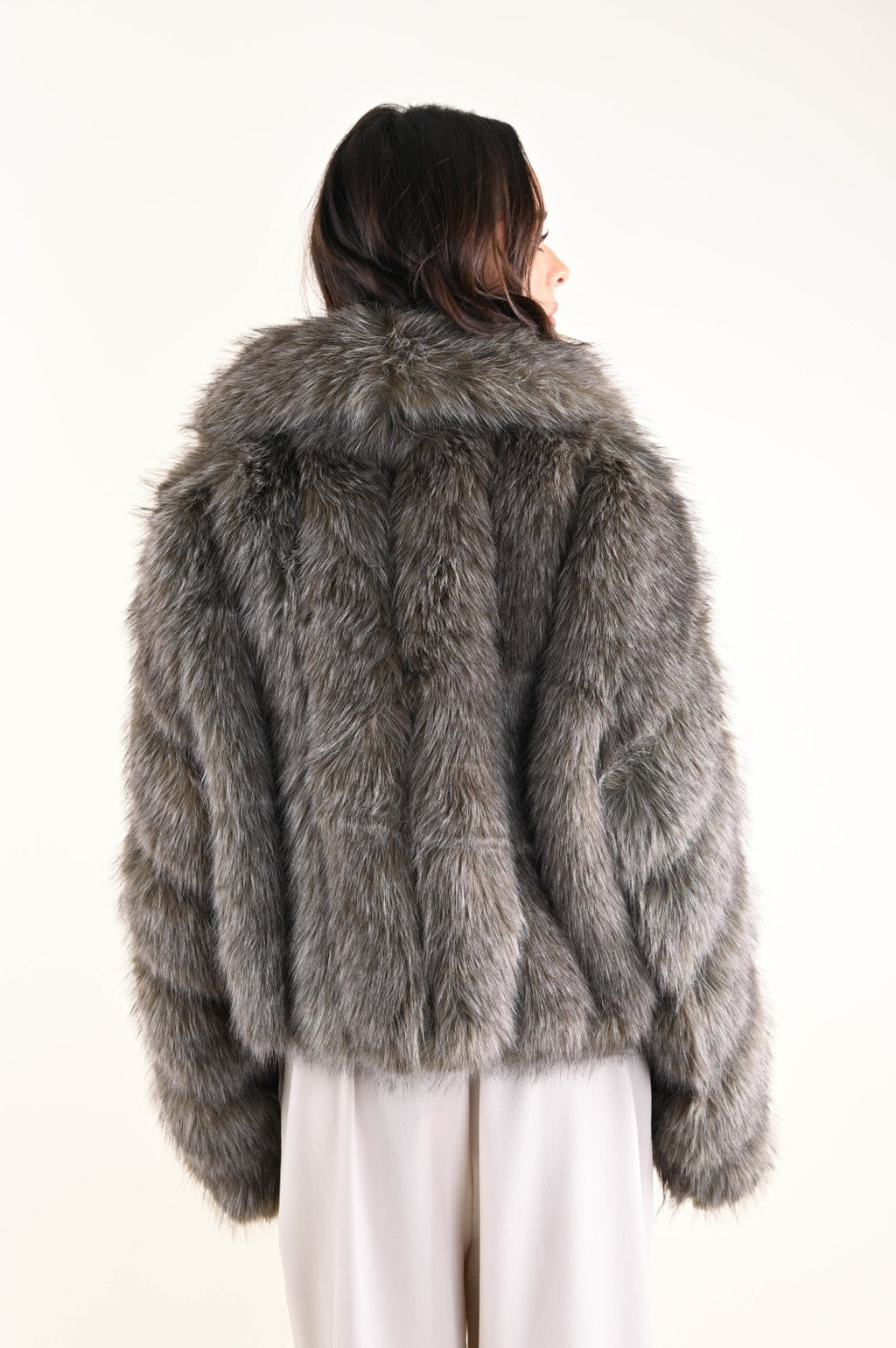 MYASTREET - Jacke aus Kunstfell mit modernem Schnitt