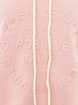 Zwillingsherz Double-Face-Hoodie " Positive Mind" Rosa | Damen Hoodie