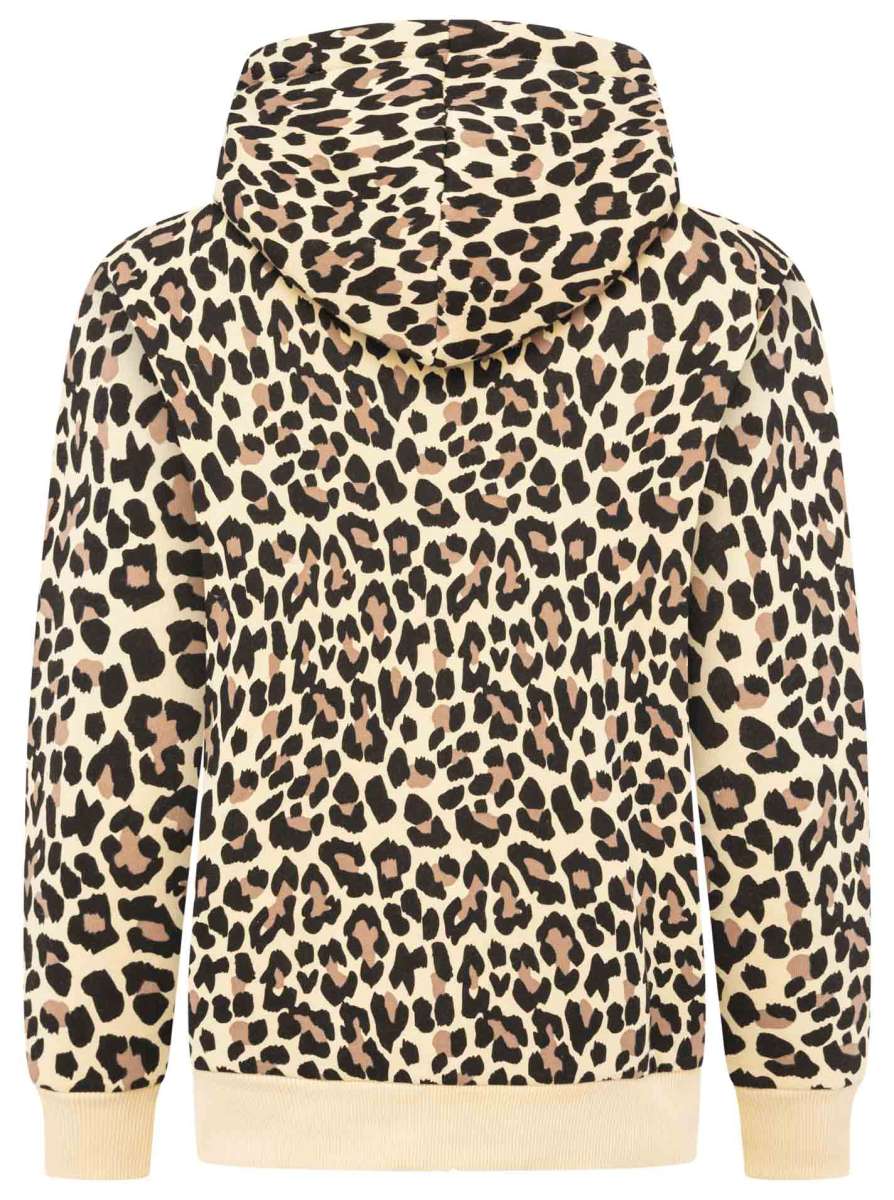NEU!! Zwillingsherz Hoodie-Jacke "Leopardi" mit Herzpatch - Leopardenmuster
