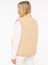 Zwillingsherz Wende - Weste "Teddy" Khaki