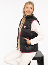 Zwillingsherz Wende - Weste "Teddy" Schwarz