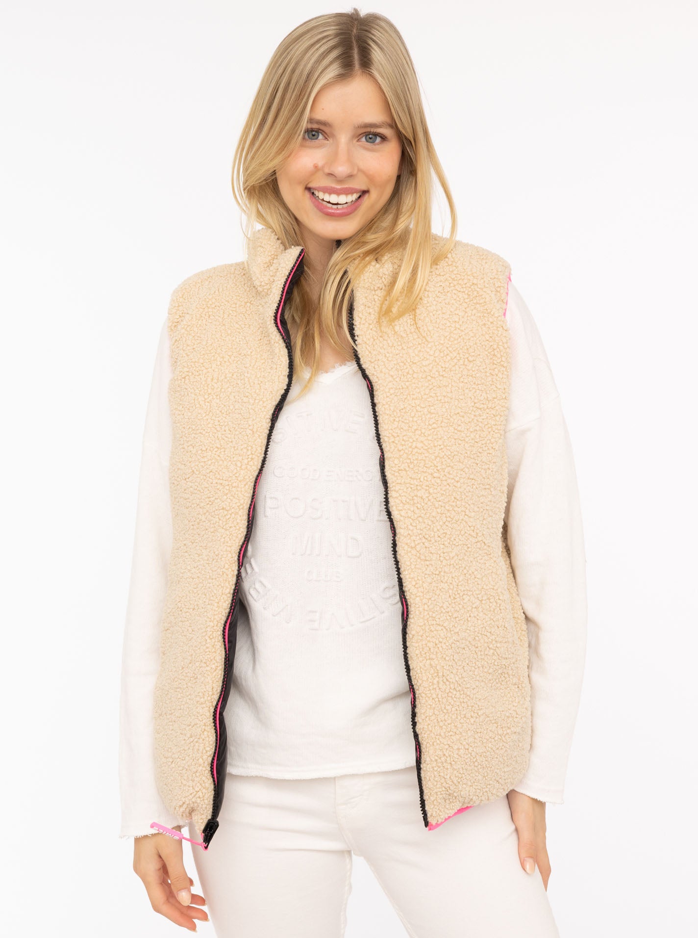 Zwillingsherz Wende - Weste "Teddy" Schwarz